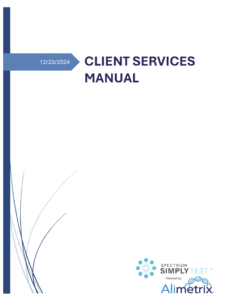 Alimetrix Client Services Manual